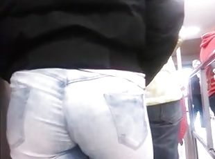TOUCH mature I'd like to fuck MEGA LARGE ARSE in supermarket
